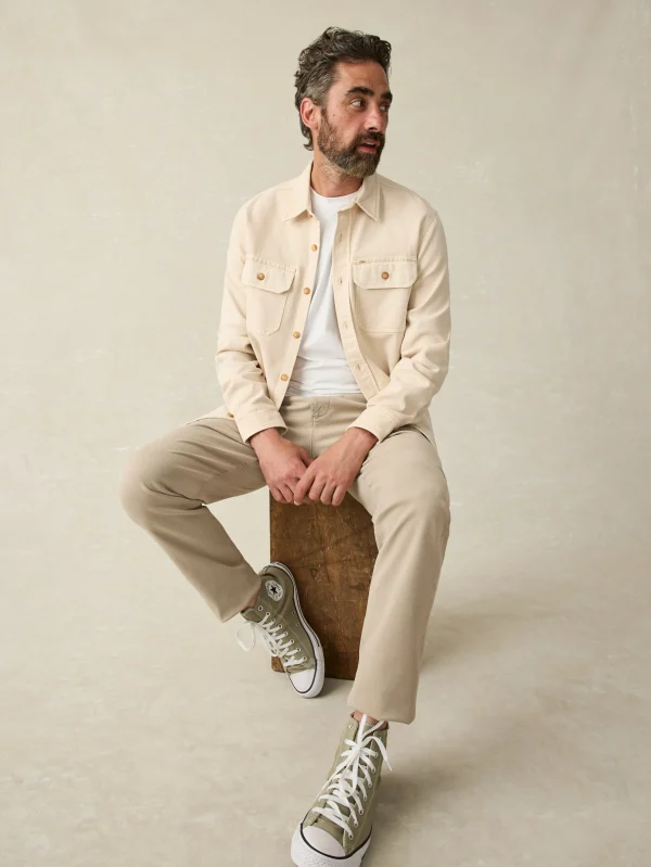 Jackets & Vests | Faherty Brand Sunwashed CPO - Sea Salt