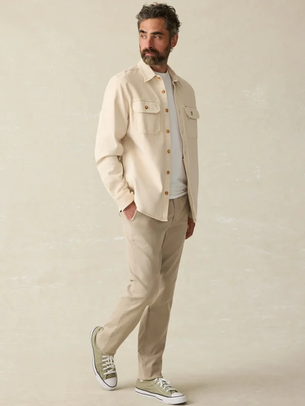 Jackets & Vests | Faherty Brand Sunwashed CPO - Sea Salt