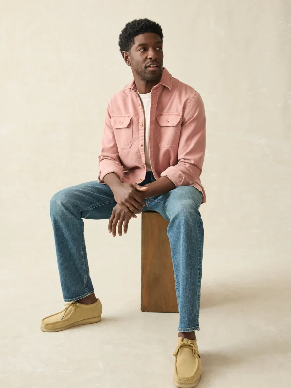 Jackets & Vests | Faherty Brand Sunwashed CPO - Sunset Clay