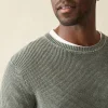 Sweaters | Faherty Brand Sunwashed Crewneck Sweater (Tall) - Mountain Olive