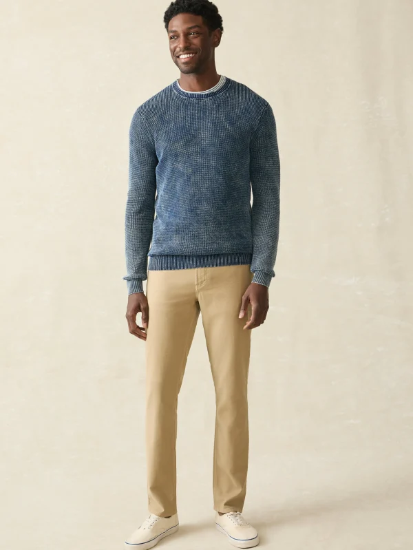 Sweaters | Faherty Brand Sunwashed Crewneck Sweater - Indigo Storm Wash