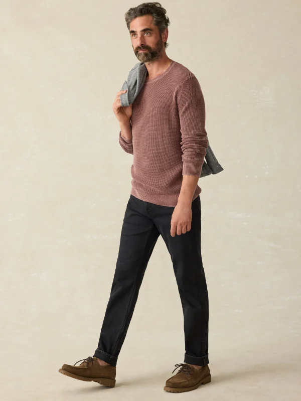 Sweaters | Faherty Brand Sunwashed Crewneck Sweater - Plum Wine