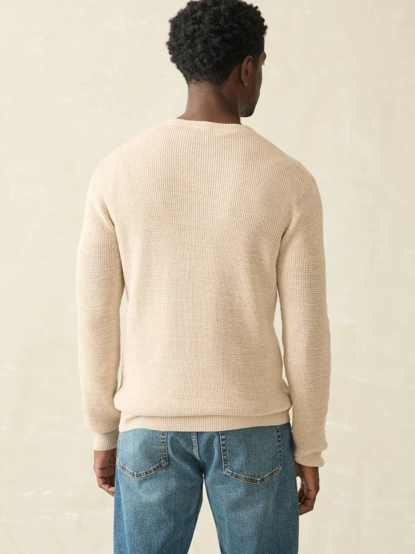 Sweaters | Faherty Brand Sunwashed Crewneck Sweater - Dune Natural Surf Stripe