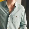 Shirts | Faherty Brand Sunwashed Knit Shirt - Hull Teal