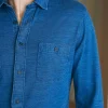 Shirts | Faherty Brand Sunwashed Knit Shirt - Medium Indigo Wash