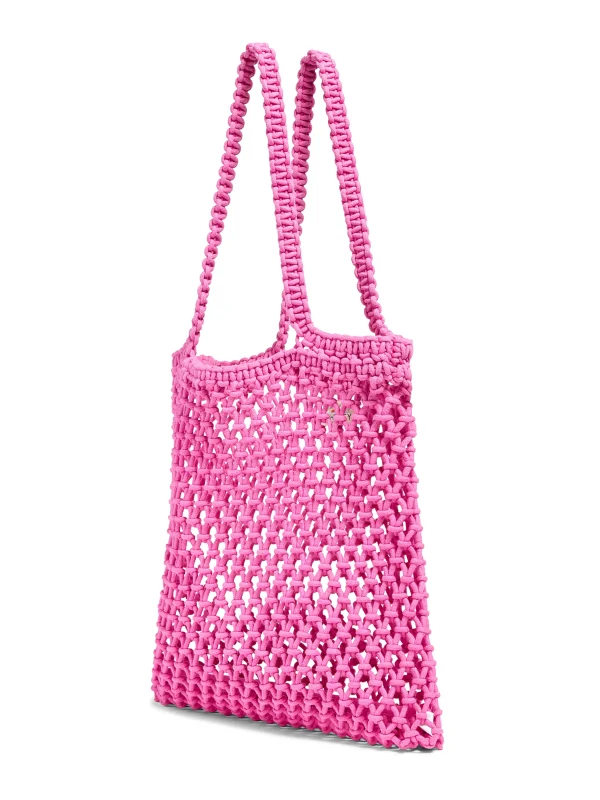 Bags | Faherty Brand Sunwashed Macrame Tote - Cone Flower