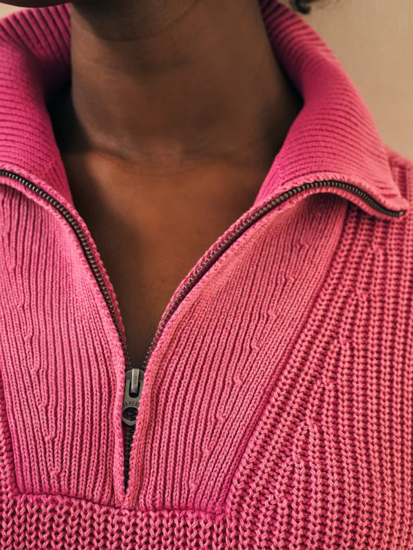 Sweaters | Faherty Brand Sunwashed Mariner Sweater - Festival Fushia