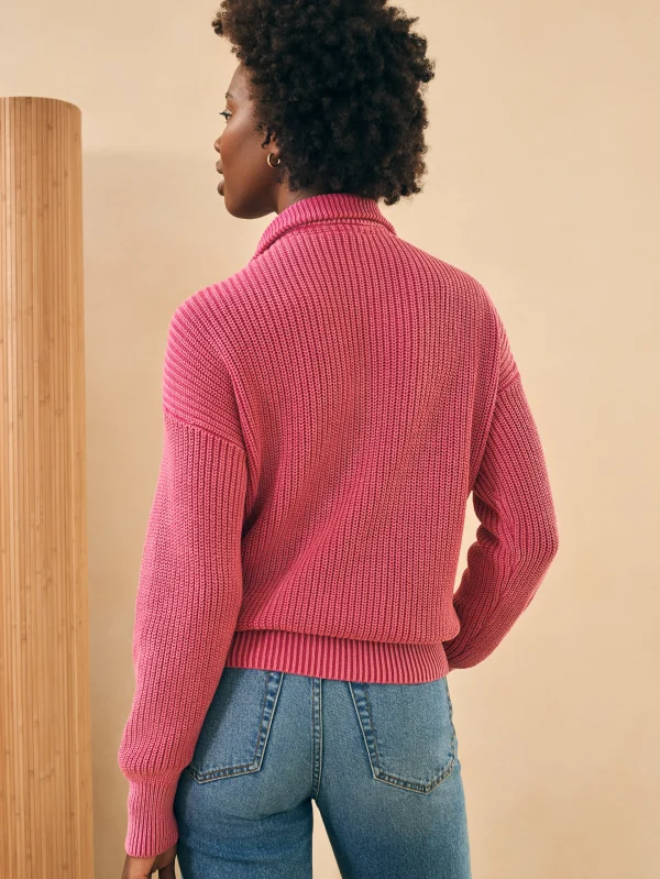 Sweaters | Faherty Brand Sunwashed Mariner Sweater - Festival Fushia