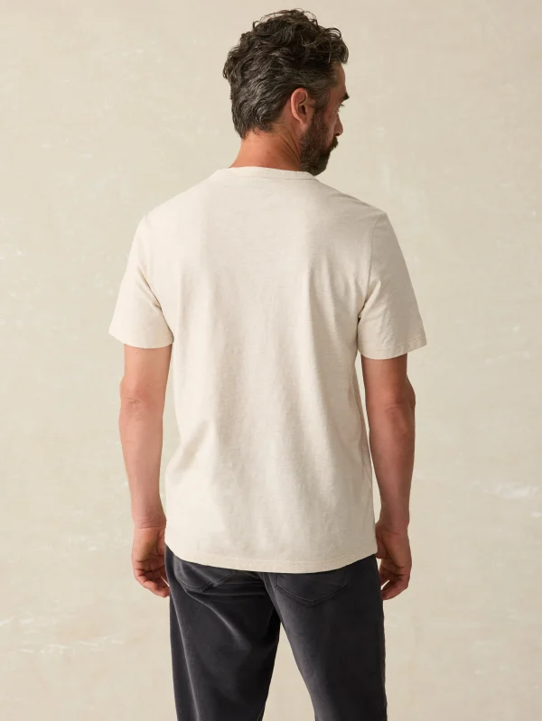 T-Shirts & Henleys | Faherty Brand Sunwashed Pocket Tee - Arctic Frost Heather