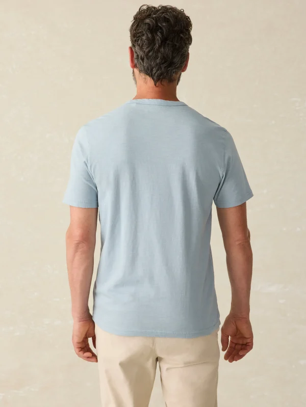 T-Shirts & Henleys | Faherty Brand Sunwashed Pocket Tee - Blue Breeze