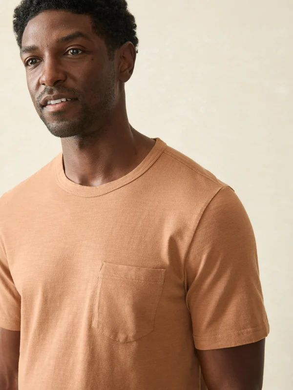 T-Shirts & Henleys | Faherty Brand Sunwashed Pocket Tee - Bronze