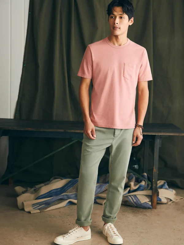 T-Shirts & Henleys | Faherty Brand Sunwashed Pocket Tee - Faded Flag