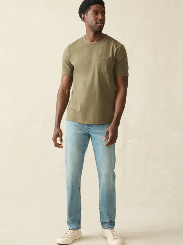 T-Shirts & Henleys | Faherty Brand Sunwashed Pocket Tee - Olive