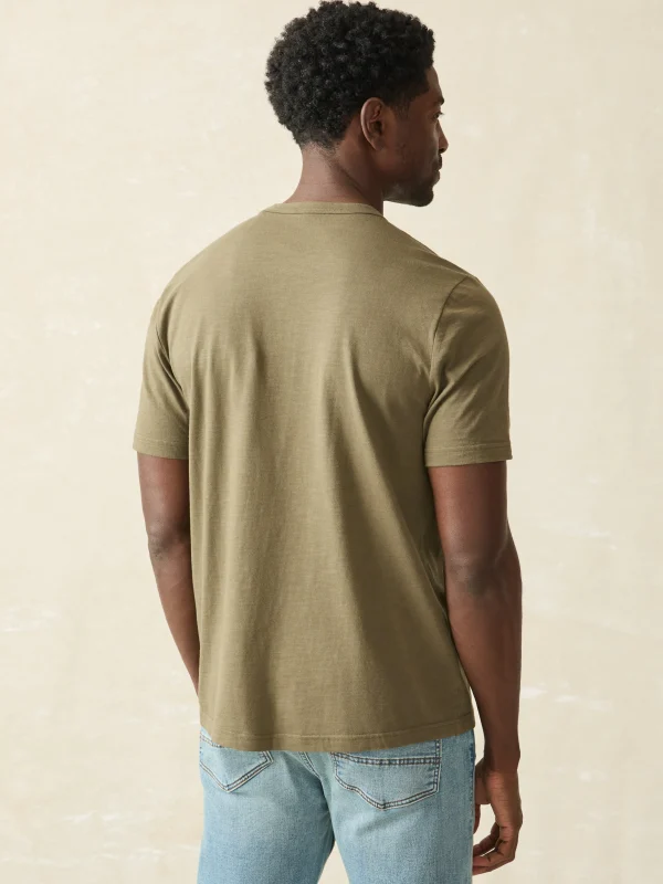 T-Shirts & Henleys | Faherty Brand Sunwashed Pocket Tee - Olive