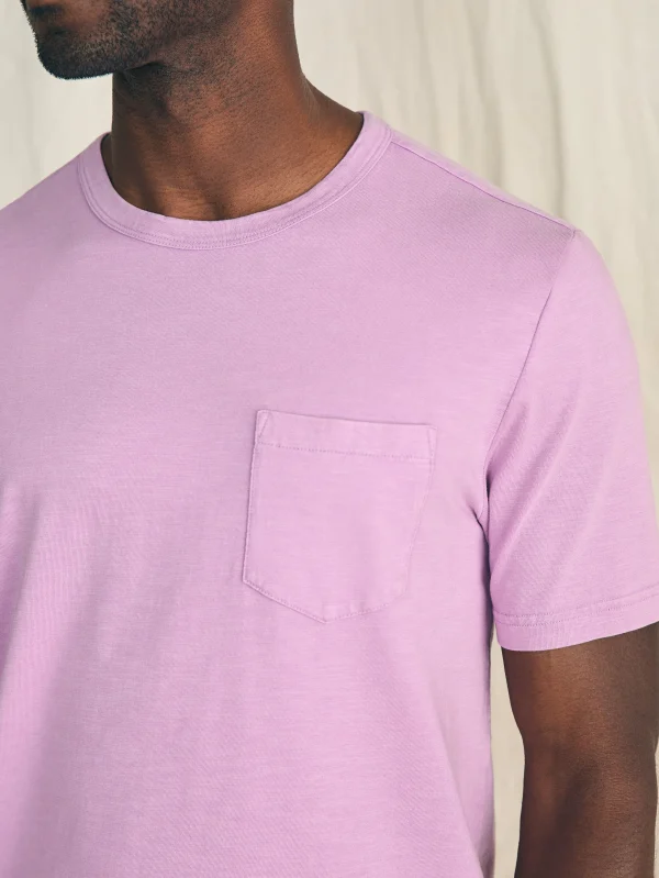 T-Shirts & Henleys | Faherty Brand Sunwashed Pocket Tee - Summer Violet