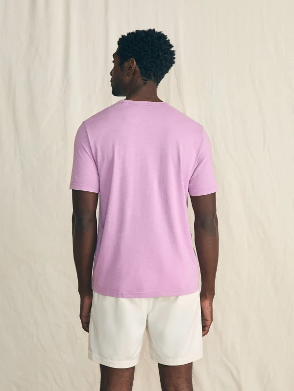 T-Shirts & Henleys | Faherty Brand Sunwashed Pocket Tee - Summer Violet