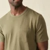 T-Shirts & Henleys | Faherty Brand Sunwashed Pocket Tee (Tall) - Olive