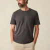 T-Shirts & Henleys | Faherty Brand Sunwashed Pocket Tee (Tall) - Washed Black