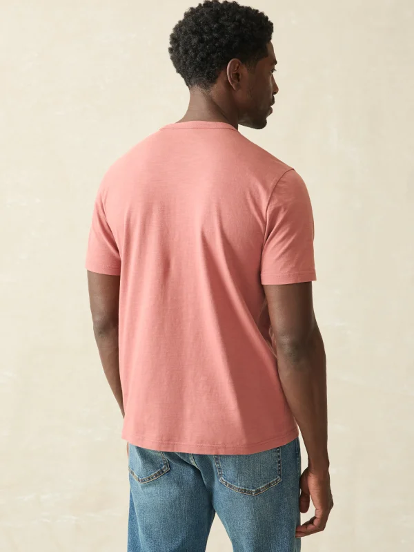 T-Shirts & Henleys | Faherty Brand Sunwashed Pocket Tee (Tall) - Fall Red