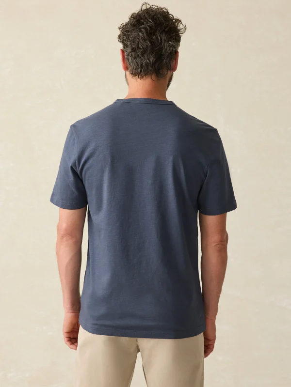 T-Shirts & Henleys | Faherty Brand Sunwashed Pocket Tee (Tall) - Dune Navy