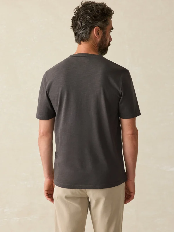 T-Shirts & Henleys | Faherty Brand Sunwashed Pocket Tee (Tall) - Washed Black