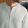 T-Shirts & Henleys | Faherty Brand Sunwashed Slub Henley - Sky