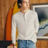 T-Shirts & Henleys | Faherty Brand Sunwashed Slub Henley - White