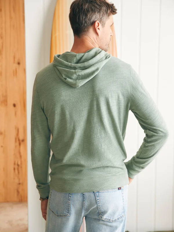 Hoodies & Sweatshirts | Lounge | Faherty Brand Sunwashed Slub Hoodie - Faded Sage