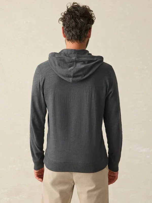 Hoodies & Sweatshirts | Lounge | Faherty Brand Sunwashed Slub Hoodie - Graphite