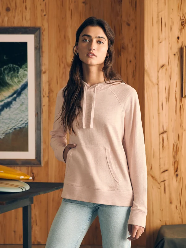 Hoodies & Sweatshirts | Faherty Brand Sunwashed Slub Hoodie - Peach Whip