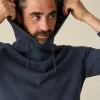 Hoodies & Sweatshirts | Lounge | Faherty Brand Sunwashed Slub Hoodie (Tall) - Blue Nights