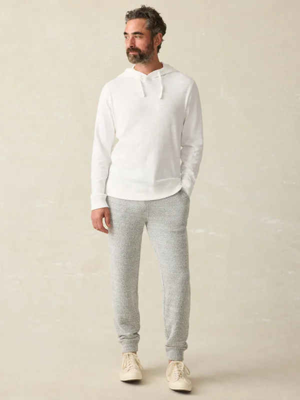 Hoodies & Sweatshirts | Lounge | Faherty Brand Sunwashed Slub Hoodie (Tall) - White