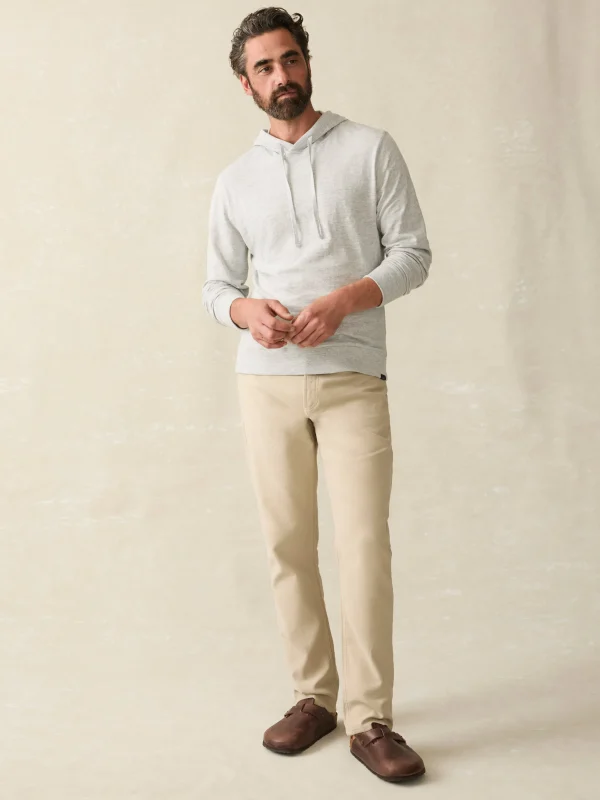 Hoodies & Sweatshirts | Faherty Brand Sunwashed Slub Hoodie (Tall) - Light Grey Heather