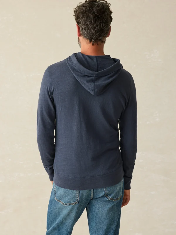 Hoodies & Sweatshirts | Lounge | Faherty Brand Sunwashed Slub Hoodie (Tall) - Blue Nights