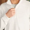 Hoodies & Sweatshirts | Lounge | Faherty Brand Sunwashed Slub Quarter Zip (Tall) - White