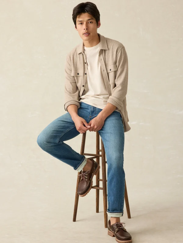 T-Shirts & Henleys | Faherty Brand Sunwashed Tee - Arctic Frost Heather