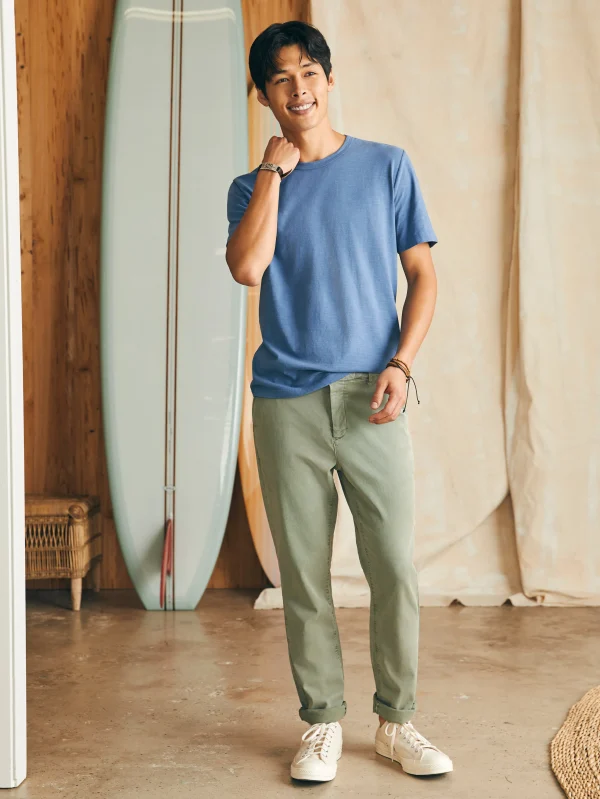 T-Shirts & Henleys | Faherty Brand Sunwashed Tee - Blue Horizon