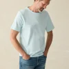 T-Shirts & Henleys | Faherty Brand Sunwashed Tee - Blue Oasis