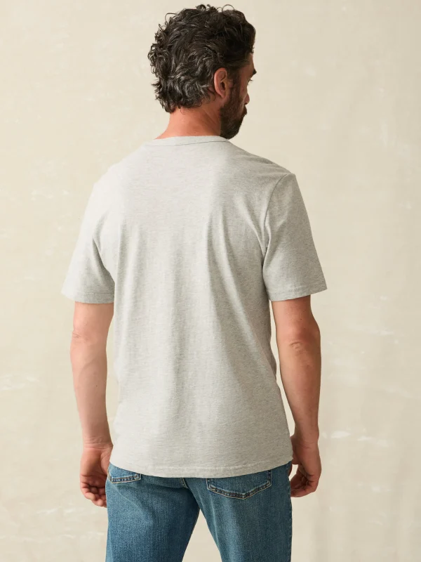 T-Shirts & Henleys | Faherty Brand Sunwashed Tee - Heather Grey