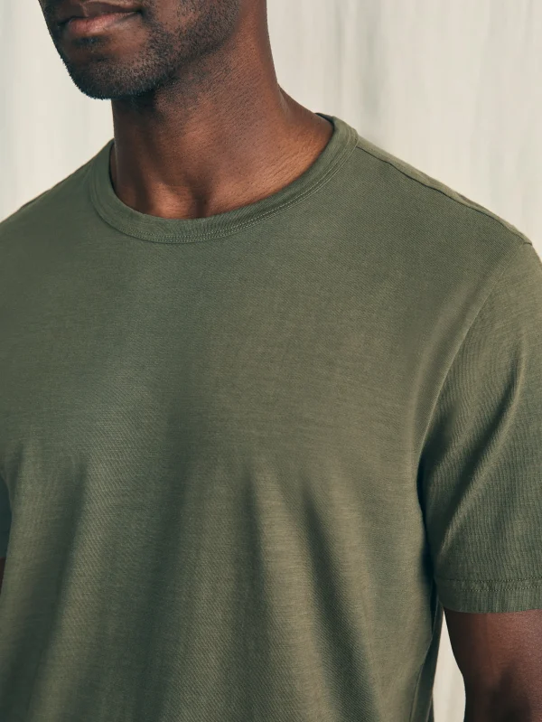 T-Shirts & Henleys | Faherty Brand Sunwashed Tee - Olive