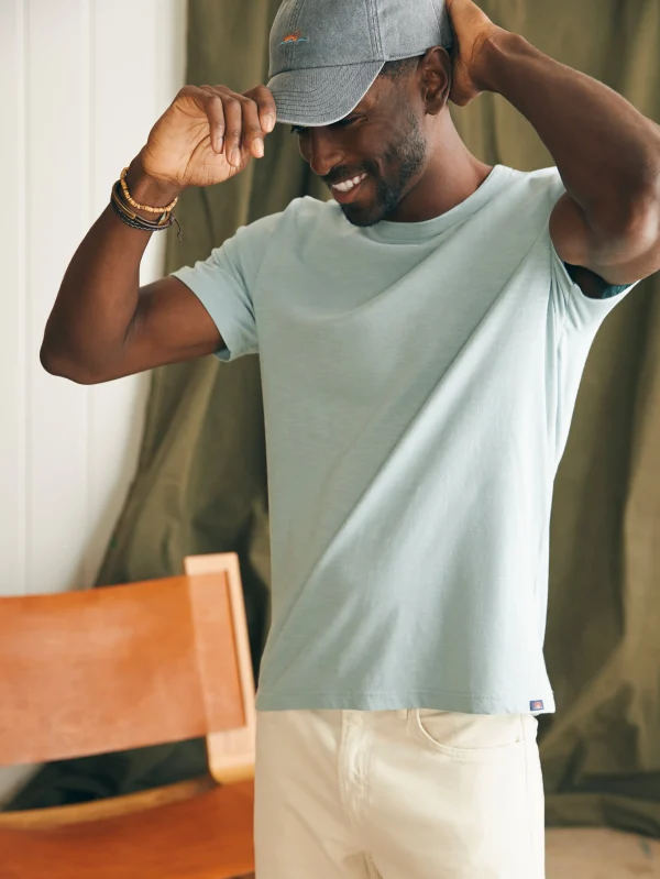 T-Shirts & Henleys | Faherty Brand Sunwashed Tee (Tall) - Hull Teal