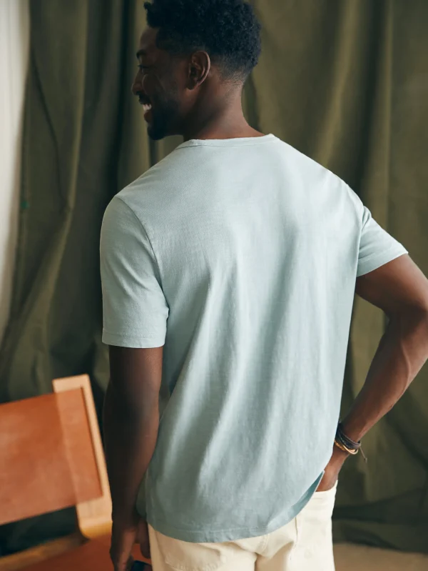 T-Shirts & Henleys | Faherty Brand Sunwashed Tee (Tall) - Hull Teal