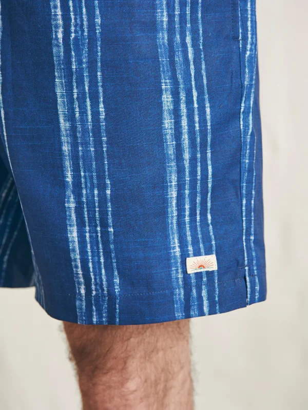 Swim | Faherty Brand Sunwashed Trunk - Barlow Ocean Stripe