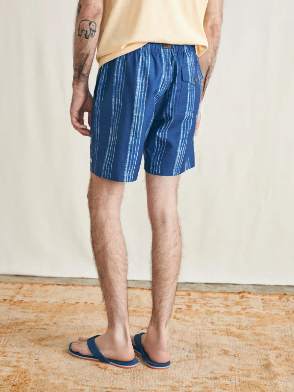 Swim | Faherty Brand Sunwashed Trunk - Barlow Ocean Stripe