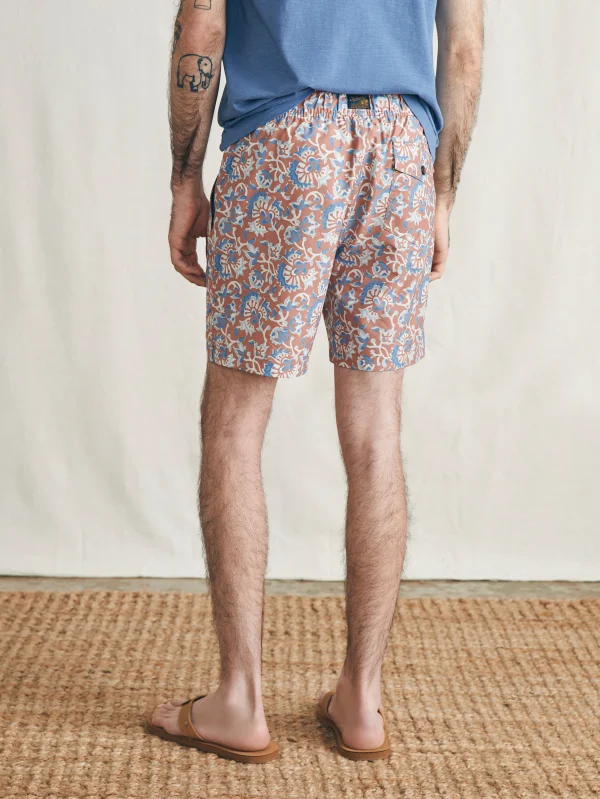 Swim | Faherty Brand Sunwashed Trunk - Clay Oceanside Floral