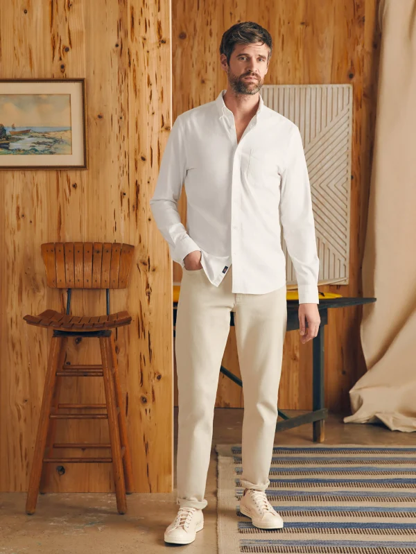 Shirts | Faherty Brand Supima Oxford Shirt - Pure White