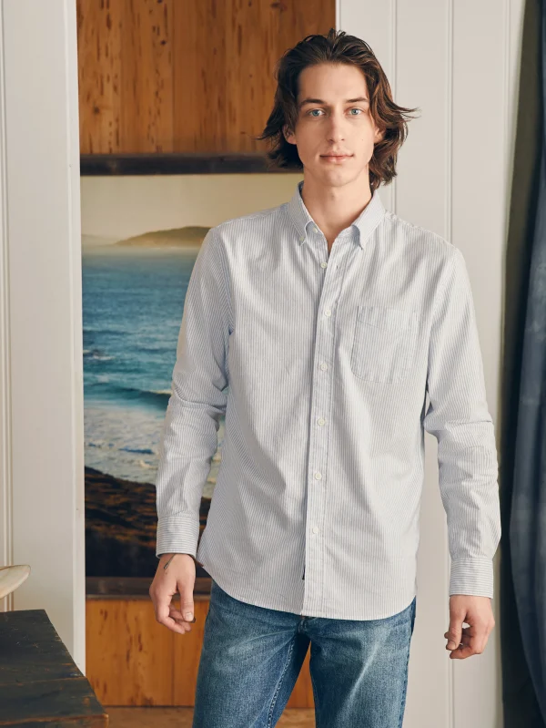 Shirts | Faherty Brand Supima Oxford Shirt (Tall) - Classic Stripe