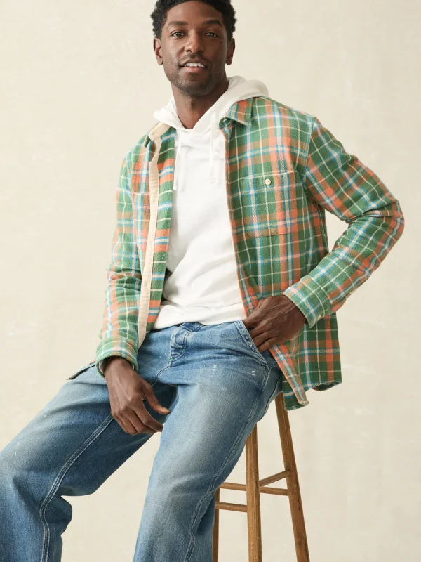 Shirts | Faherty Brand Surf Flannel - Forest Hollow Plaid