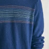 Sweaters | Faherty Brand Surf Stripe Crew Sweater - Navy Sea Sunset