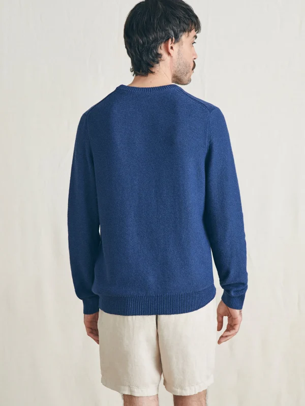 Sweaters | Faherty Brand Surf Stripe Crew Sweater - Navy Sea Sunset